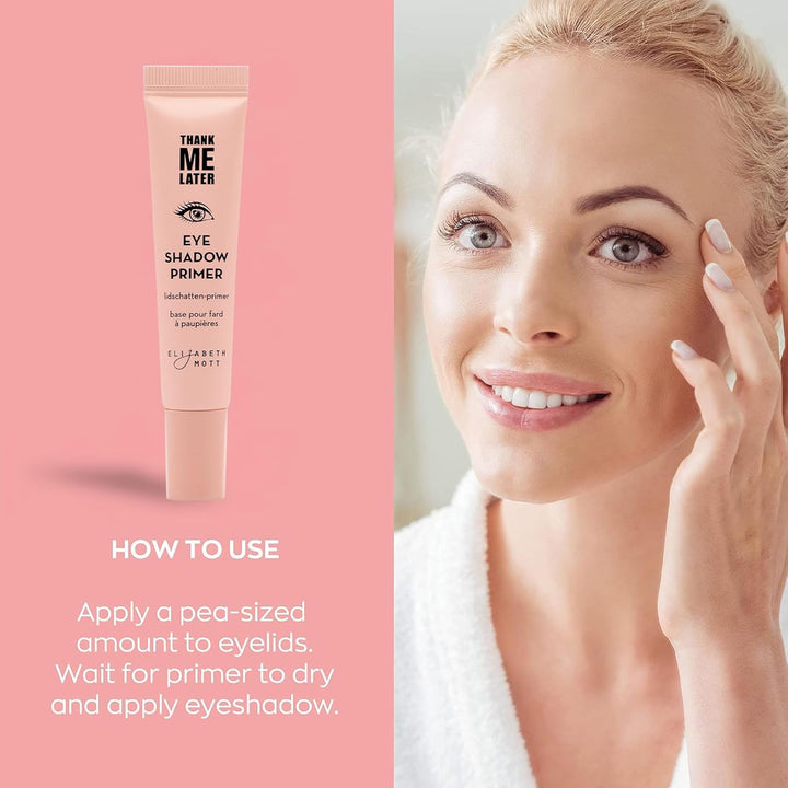 Thank Me Later Eye Primer - Long-Lasting, Eyeshadow Primer Base for Oily Lids & Crease-Free Wear - Smudge-Proof, Lightweight, Cruelty-Free - 10G