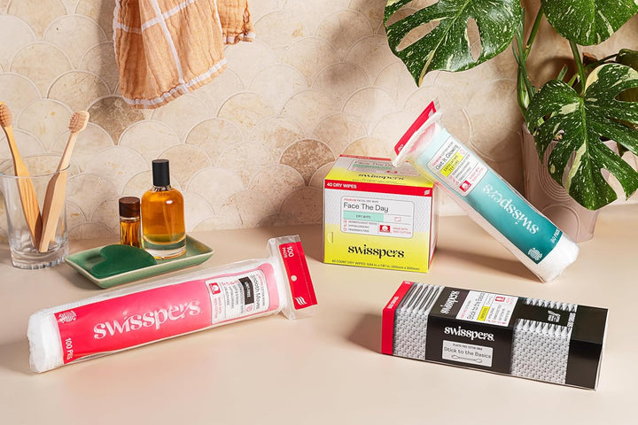 Premium Cotton Rounds - 100% Chlorine Free Cotton Face Pads for Makeup, Nail Polish Removal - Dermatologist Tested and Hypoallergenic, Made in USA - 100 Pads (Pack of 3)