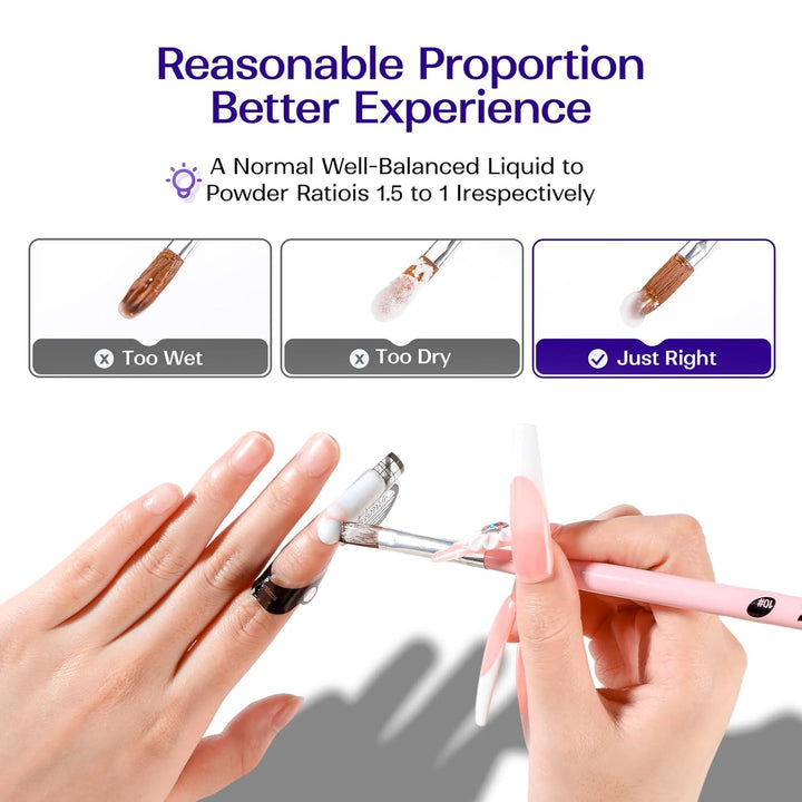 Professional Acrylic Nail Liquid: 8Fl.Oz Acrylic Liquid for Acrylic Powders Non-Yellowing for Mma-Free DIY Home Nail Salon Use