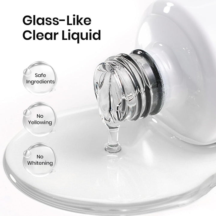 Beetles 15Ml Gel Base and Top Coat Set HEMA Free, TPO Free Top Coat Gel Nail Polish & Base Clear Glossy Long Lasting No Wipe Soak off Upgraded Safe Low-Sensitivity, No More Damaged Gifts for Women