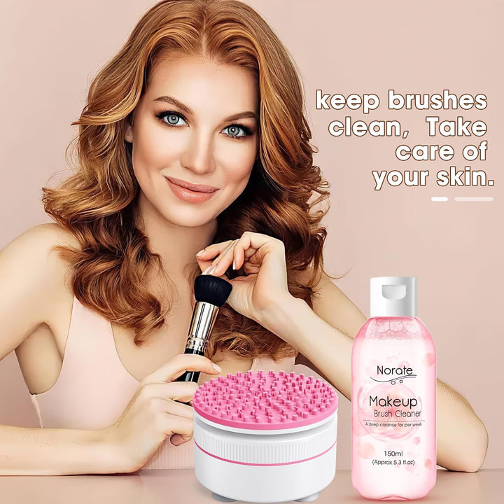 Makeup Brush Cleaner, Make up Brush Cleansers Solution, Makeup Cleaner for Makeup Brushes, Beauty Sponge, Powder Puff, Deep Clean Brush Shampoo, Gentle Formula Cruelty Free 5.3 FL.OZ