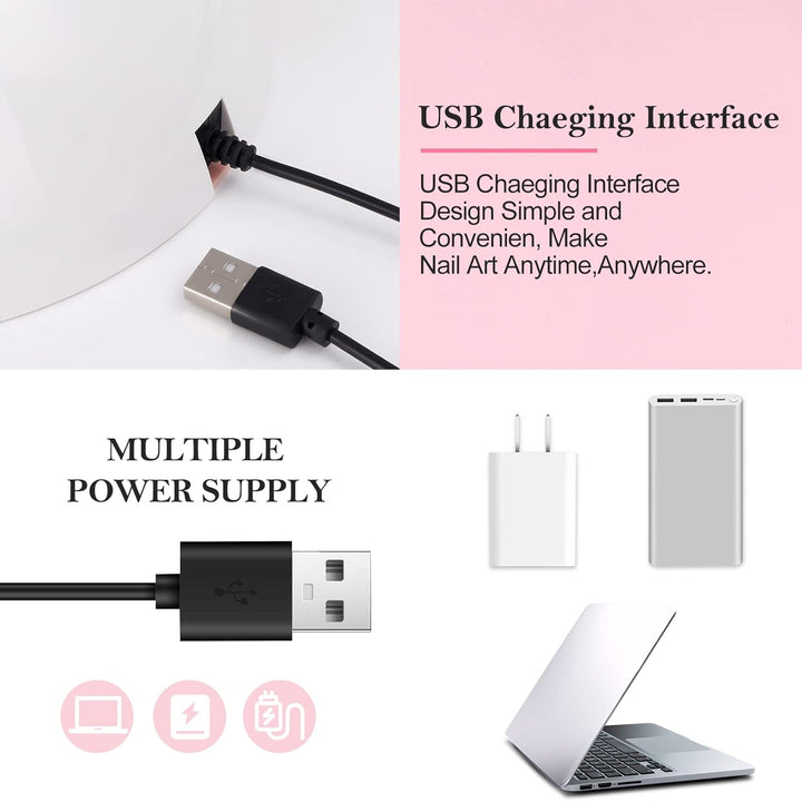 UV LED Nail Lamp, 54W UV Light for Gel Nails with Automatic Sensor/3 Timer Setting Professional Nail Dryer Gel Polish Curing Lamp Nail Art Tools