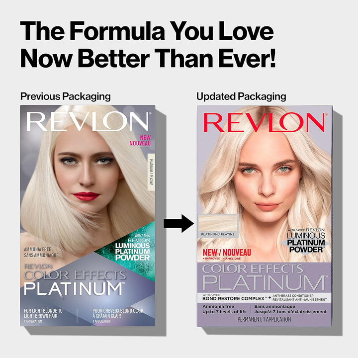 Color Effects Permanent Highlighting Kit, Ammonia & Paraben Free Hair Dye, 60 Platinum, 8 Oz (Pack of 1)