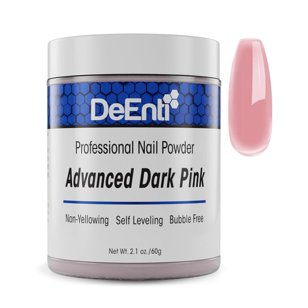 Acrylic Nail Powder, 2Oz Dark Pink Acrylic Powder Dip for Nails, Long Lasting Salon Quality, Bubble Free Professional Manicures, Fake Nails, Carving & Extensions