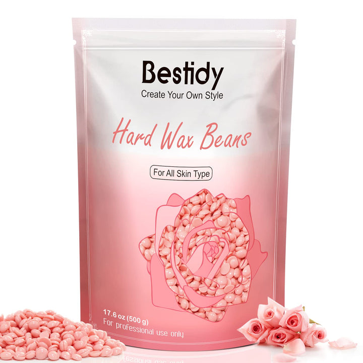 Wax Beads, Bagged 500G/1.1Lb/17.6Oz, Waxing Beans for Hair Removal, Women Men, Home Waxing for All Body and Brazilian Bikini Areas (500G)