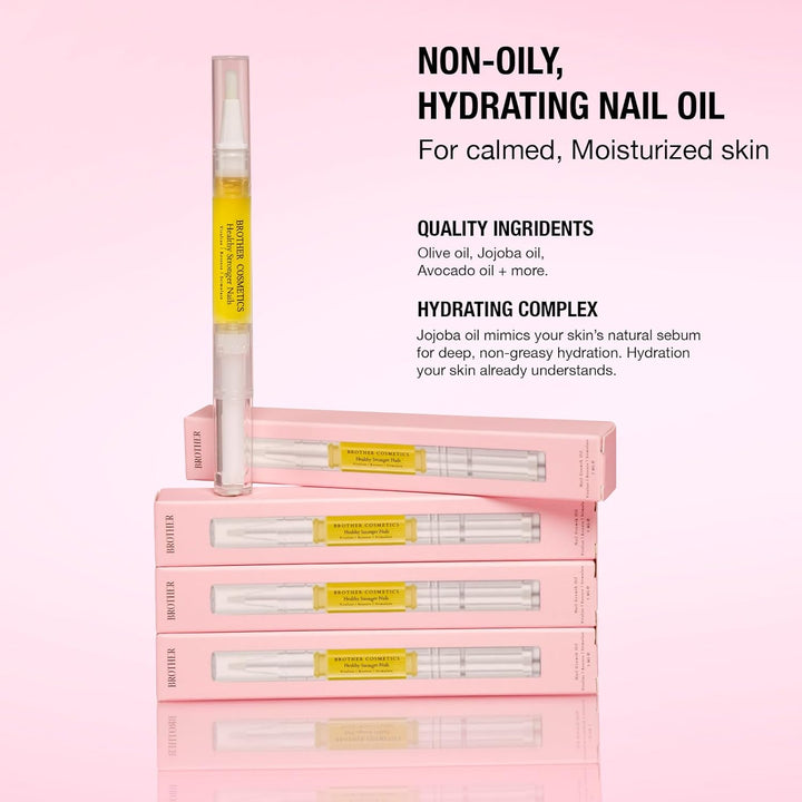Cosmetics Official Viral Oil - Nail Oil Treatment for Growth, Strength & Moisture - Moisturizing Cuticle Oil for Damaged, Dry, Brittle Nails - Nail Repair & Care Formula for Men & Women