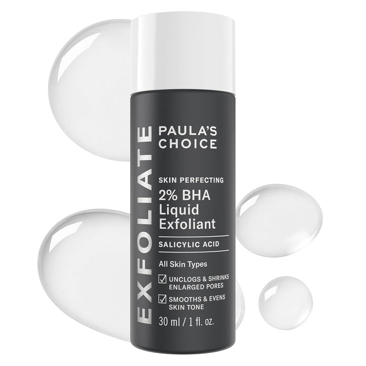 SKIN PERFECTING 2% BHA Liquid Exfoliant with Salicylic Acid, Facial Polish for Enlarged Pores, Wrinkles & Fine Lines, Suitable for Blackhead-Prone Skin, Fragrance-Free