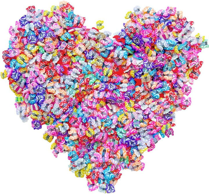 3000 PCS Clay Slices Fruit Nail Art Slices for DIY 3D Polymer Slices Making Polymer Clay Slices for Nail Art（Mixed Slices）