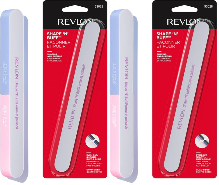 Shape 'N' Buff Nail Buffer Block, All-In-One Manicure Tool for Shaping & Shining Natural Fingernails, 1 Count