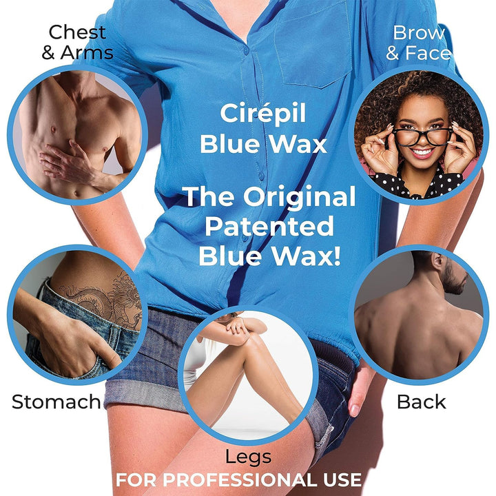 - Blue - 400G - 14.11 Oz Wax Beads Bag - All-Purpose, Unscented & No Strip Needed - Perfect for Sensitive Skin - Fluid Gel Texture, Easy Removal, Peel-Off Wax