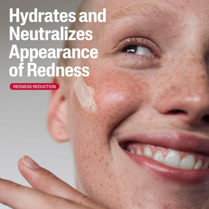 Redness Relieving Daily Facial Moisturizer SPF 40, 1.7 Fl Oz, Broad Spectrum Sunscreen, Neutral Tint, for Redness-Prone Skin