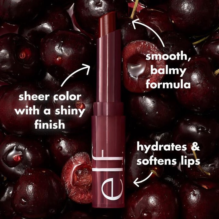 Sheer Slick Lipstick, Hydrating Lipstick for Sheer Color with a Shiny Finish, Infused with Vitamin E, Vegan & Cruelty-Free, Black Cherry