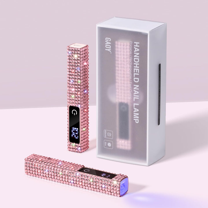 Handheld UV Light for Gel Nails, Mini Nail Lamp, Portable Cordless Rechargeable, Fast Curing