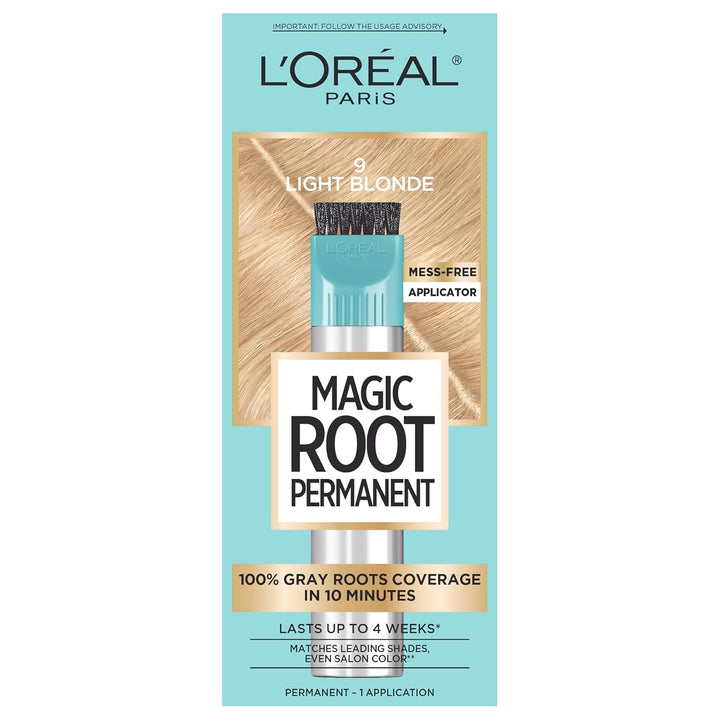 Magic Root Rescue 10 Minute Root Hair Coloring Kit, Permanent Hair Color with Quick Precision Applicator, 100 Percent Gray Coverage, 4 Dark Brown, 2 Count