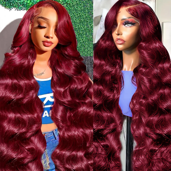 13X6 Body Wave Pre Plucked Human Hair HD Transparent Lace Front Wigs, 180% Density Glueless Lace Frontal Wigs with Baby Hair for Women, 26 Inch