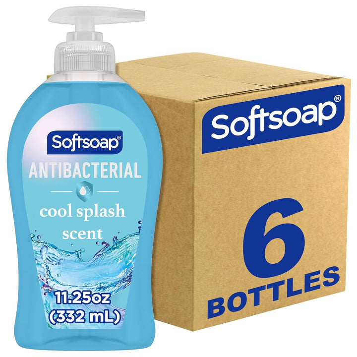 44571 Antibacterial Hand Soap, Crisp Clean, 11 1/4 Oz Pump Bottle, 6/Carton