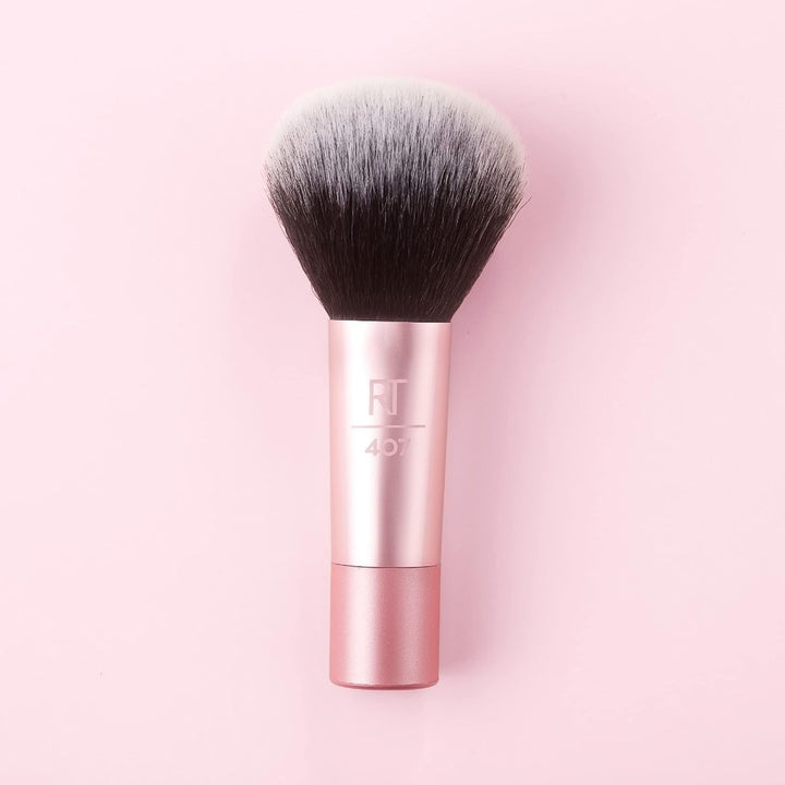 Mini Multitask Makeup Brush, for Blush, Bronzer & Powder, Face Brush with Custom-Cut Synthetic Bristles, for Loose & Pressed Powder, Travel Sized, Vegan & Cruelty-Free, 1 Count