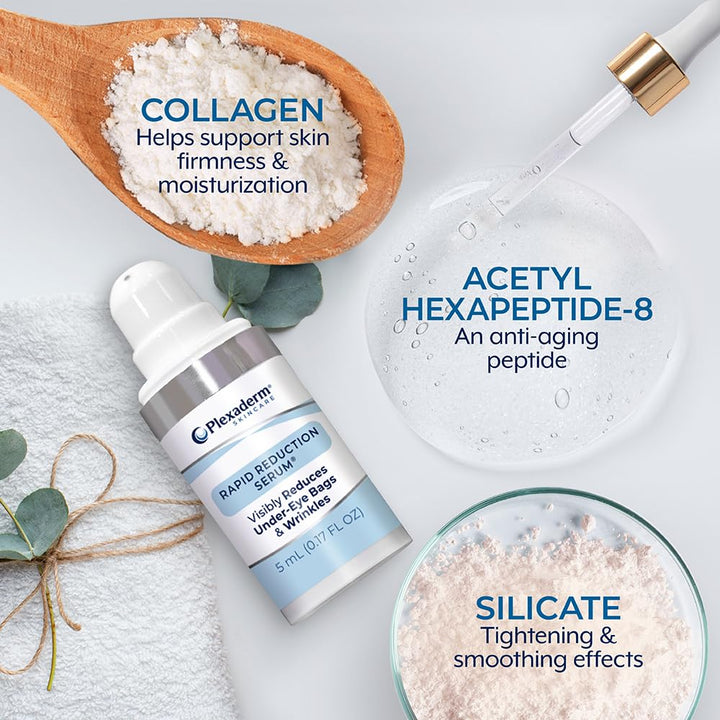 Rapid Reduction Eye Serum - Visibly Reduces Under-Eye Bags, Wrinkles, Dark Circles, Fine Lines & Crow'S Feet Instantly, anti Aging Wrinkle Remover for Face, Pump