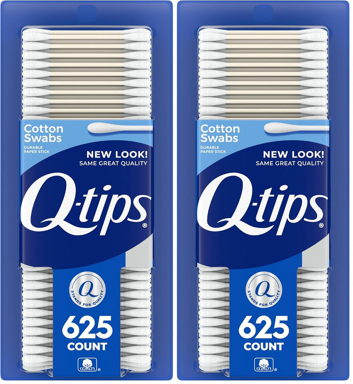 Cotton Swabs, Original, for Home, First Aid and Beauty, 100% Cotton, 625 Count