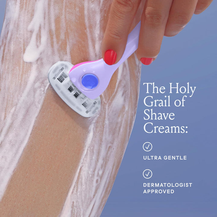 Whipped Shave Cream - Ultra Gentle Protection - Fragrance-Free & Dermatologist-Approved - Designed for Sensitive Skin - 6.5 Fl Oz