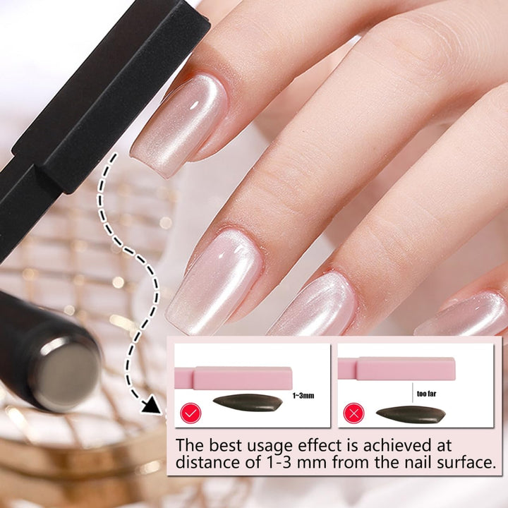 11Pcs Nail Magnet for Cat Eye Gel Nail Polish Magnet Set 5 in 1 Multifunction Wand Cat Eye Magnetic for Nails Cat Eye Magnets Sticks Magnet Nail Polish Design Tools Nail Art DIY
