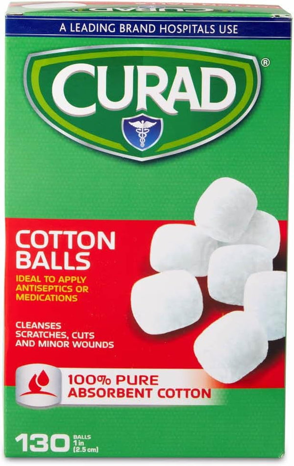CUR110163 Sterile Cotton Balls, 1", 130/Box MIICUR110163