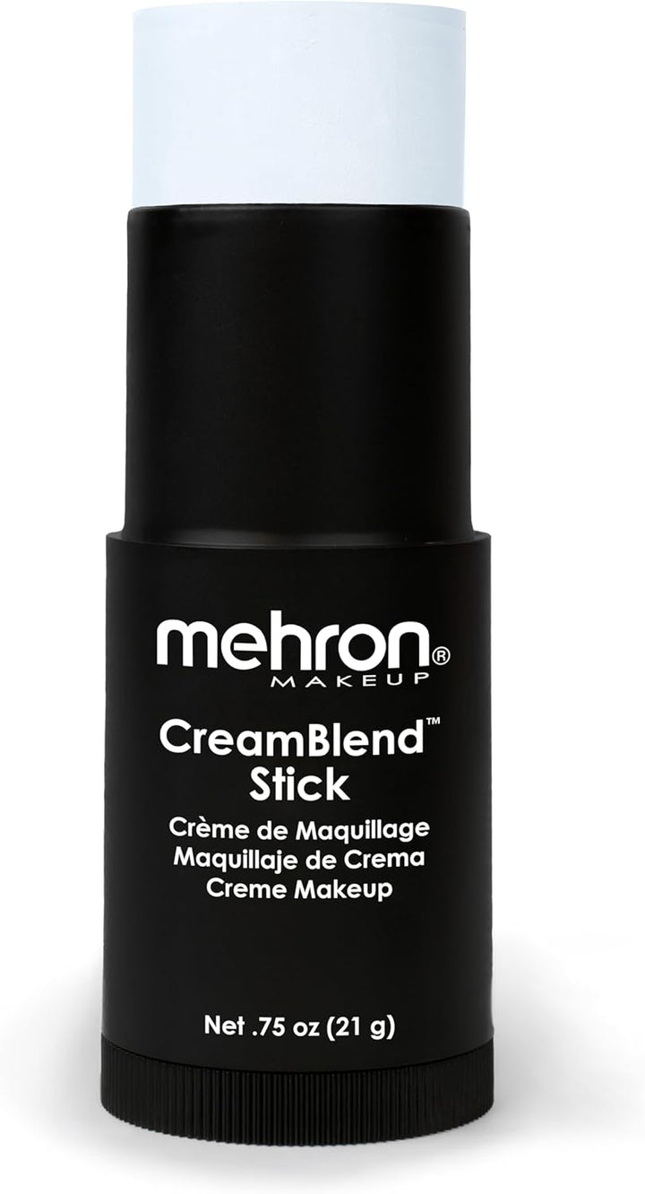 Makeup Creamblend Stick | Face Paint, Body Paint, & Foundation Cream Makeup | Perfect for Halloween .75 Oz (21 G) (White)
