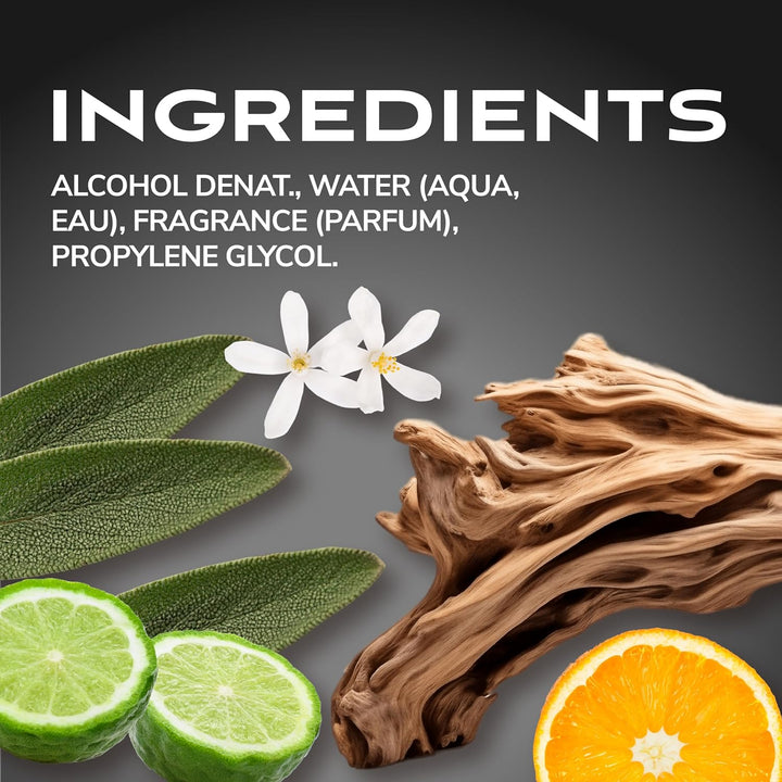 Fragrance Body Spray, Black, 8 Fl Oz (Pack of 2)