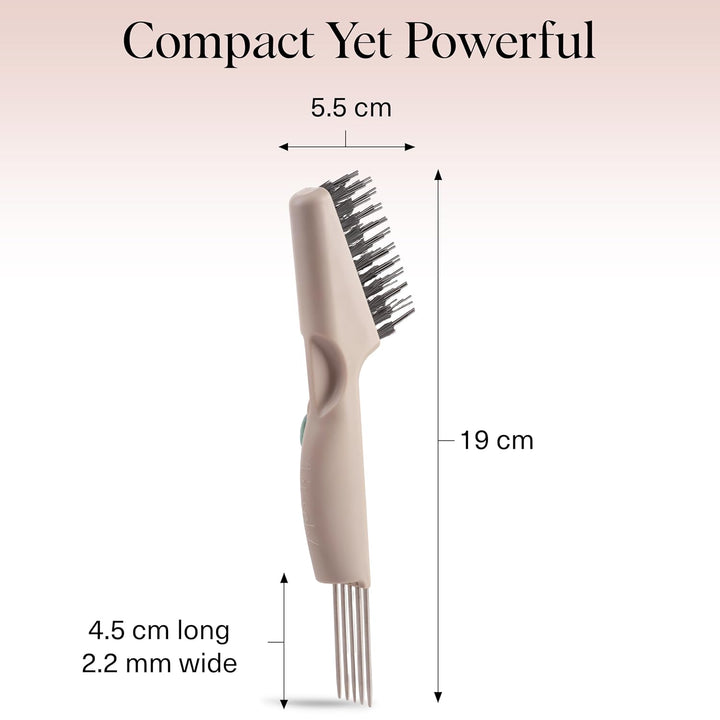 Hair Brush Cleaner Tool | Double-Sided 2-In-1 Brush Cleaner for Hair Brushes & Combs | Eco-Friendly Cleaning Tool with Pick & Bristles, Perfect Gifts for Women | Hair Stylist Essentials