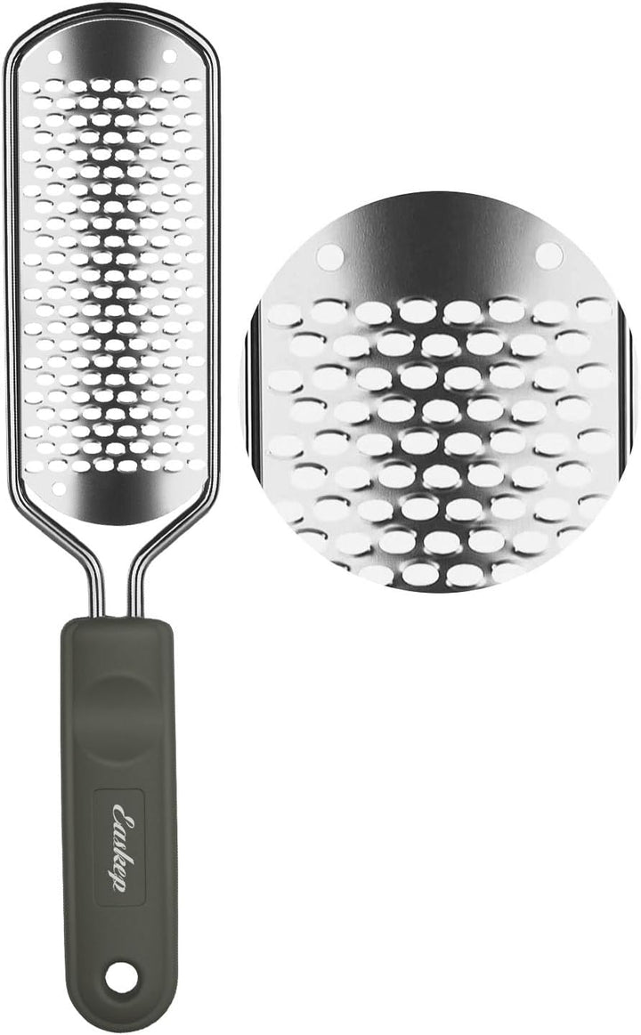 Foot File Foot Scrubber Pedicure - Callus Remover for Feet  Professional Grater Rasp Foot Scraper Corns Callous Removers Cracked Dead Skin Remover for Dry and Wet Feet (Golden)