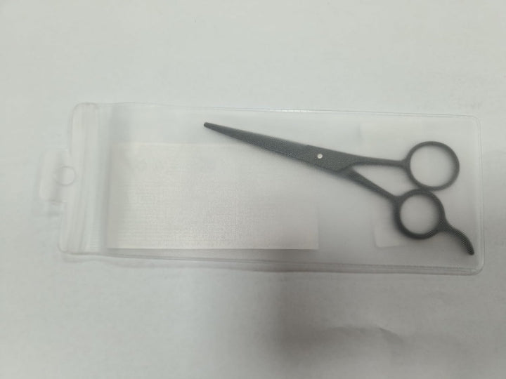 Professional Mustache and Beard Scissors: Small Sharp Stainless Steel Beard Shears for Men Personal Care Precision Trimming Mustache, Facial Hair, Eyebrow, 5.5 Inch (Black)