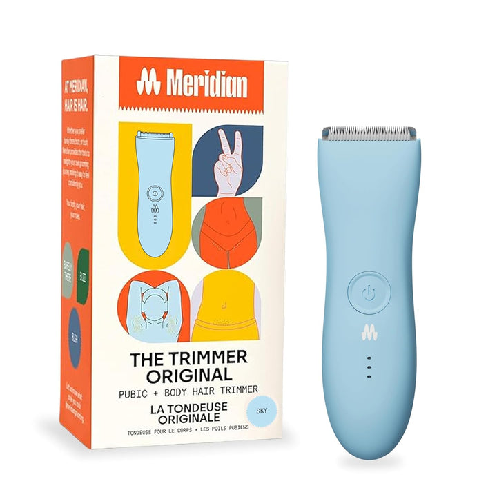 the Trimmer Original - Body Hair Trimmer for Men, Electric Shaver for Pubic Hair, Chest, Legs & Bikini, Waterproof & Rechargeable, Sage