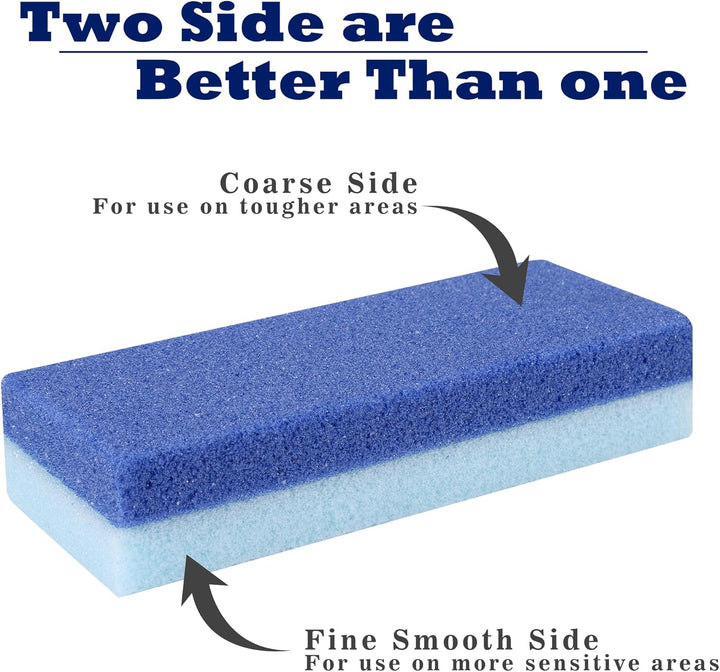 6 Pack Foot Pumice Stone for Feet Callus Remover,  Pedicure Tools for Feet, Foot Exfoliator and Foot Scrubber Dead Skin Remover Cracked Heel Repair (6-Blue)