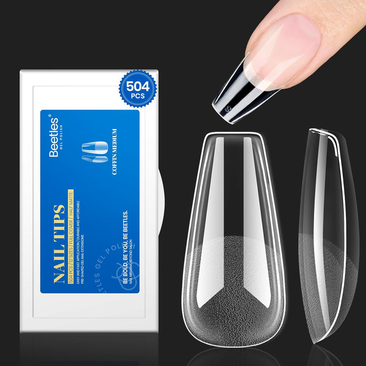 Beetles 9 in 1 Gel Nail Glue for Acrylic Nails Tips, 2 Pcs 10Ml Super Strong Nail Glue for Clear False Nails Tips Base Coat Rhinestones Blooming Art Christmas Nails Long Lasting U V Light Cure