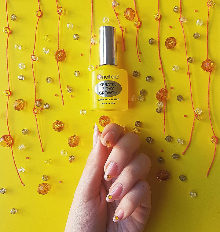 Keratin 3 Day Growth Nail Treatment & Strengthener, Clear, 0.55 Fl Oz