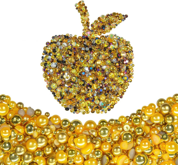 51G White Half Pearls for Crafting 4Mm 5Mm 6Mm 8Mm 10Mm Mix Sizes Pure White Flatback round Beads Charms for Nails Face Eyes Makeup Tumblers Bottles DIY Crafts Bedazzling Clothes Shoes Phones