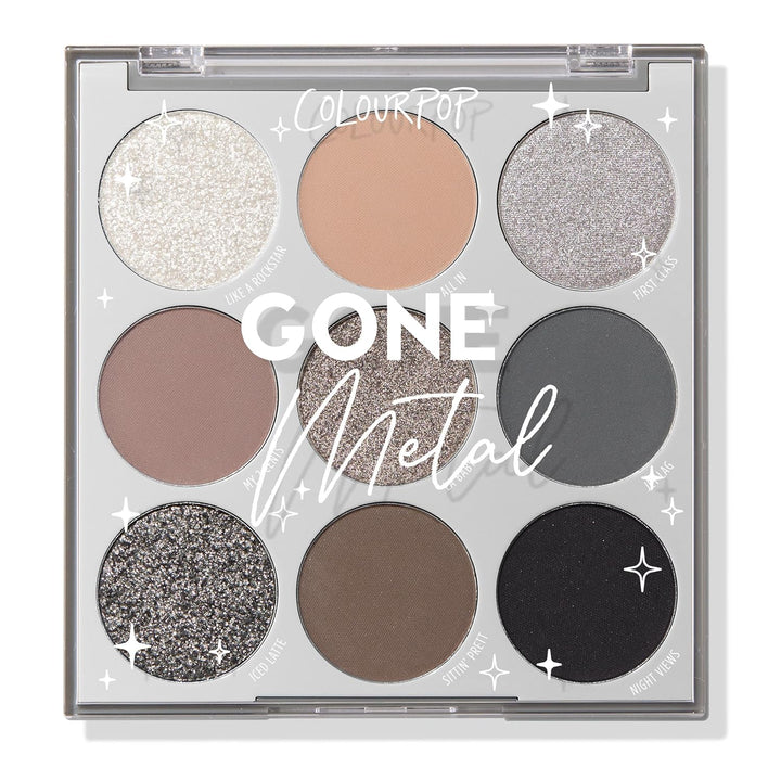 Blowin' Smoke Eyeshadow Palette - Silver & Smokey Eye Eyeshadow Palette with Metallic & Matte Finishes - High-Pigment Eye Makeup with Long-Wearing Formula (0.3 Oz)