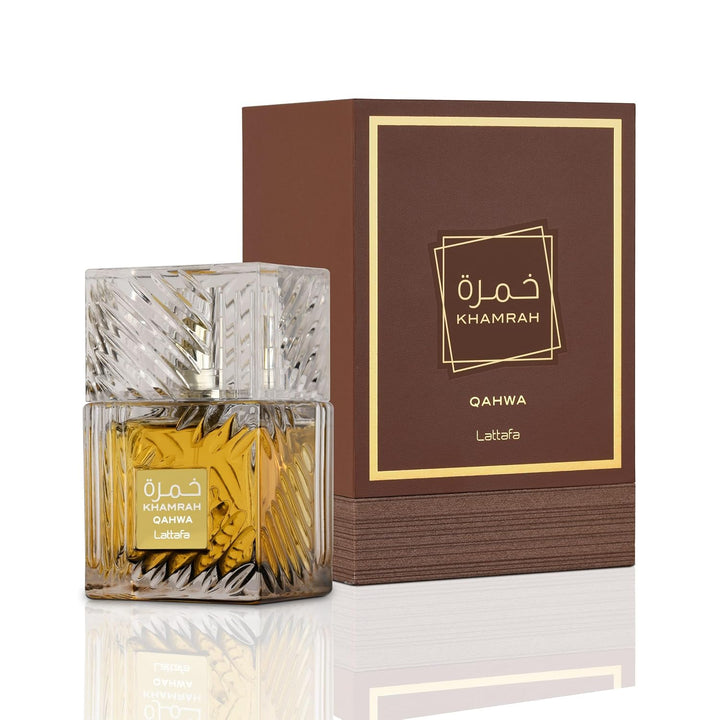 Khamrah Qahwa - Vanilla, Warm Spicy, Cinnamon, Sweet - Eau De Parfum Long-Lasting Fragrance for Unisex, 3.40 Ounce / 100 Ml