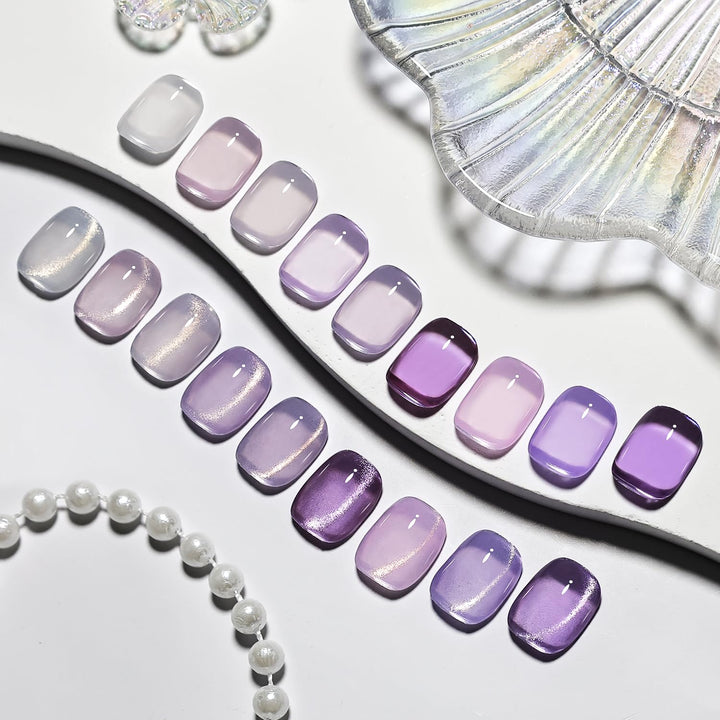 60 PCS Gel Nail Polish Set with 5 Bottles of Base and Glossy Matte Top Coat Soak off Gel Nail Set Suitable for All Seasons Gifts