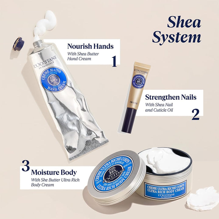 20% Organic Shea Butter Hand Cream, Nourishes & Protects Dry Hands, Fast-Absorbing, Non-Greasy, Leaves Skin Moisturized & Soft, Vegan