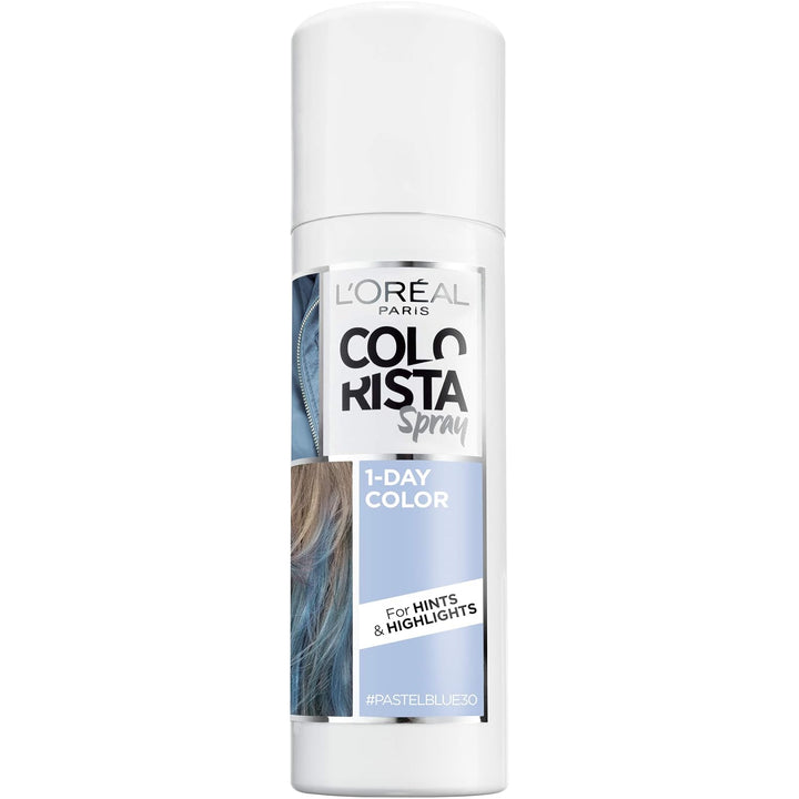 Colorista 1-Day Washable Temporary Hair Color Spray, Silver, 2 Ounce