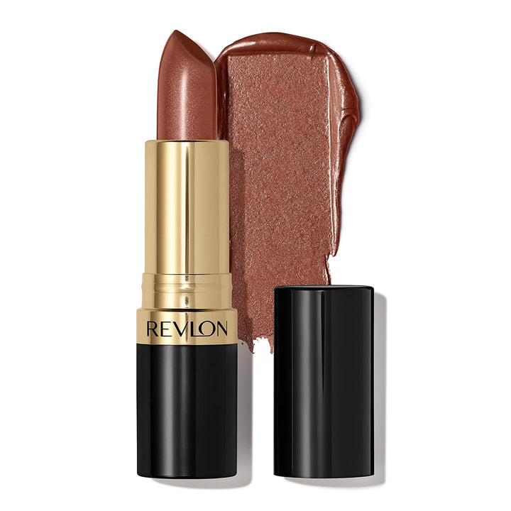 Super Lustrous Lipstick, Creamy Formula for Soft, Fuller-Looking Lips, Moisturized Feel, 755 Bare It All, 0.15 Oz