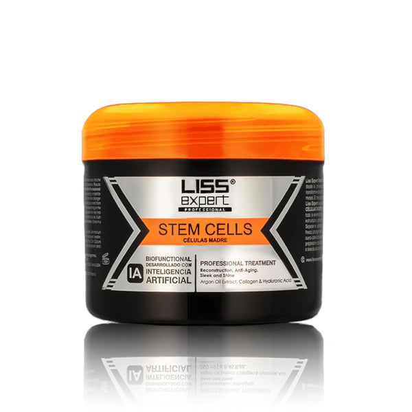 Liss Expert Stem Cells Smoothing Treatment – Organic Keratin & Argan Oil – Nanoplasty for Frizz-Free Repair & Shine – Professional Straightening - ONE Shoulder Length Application