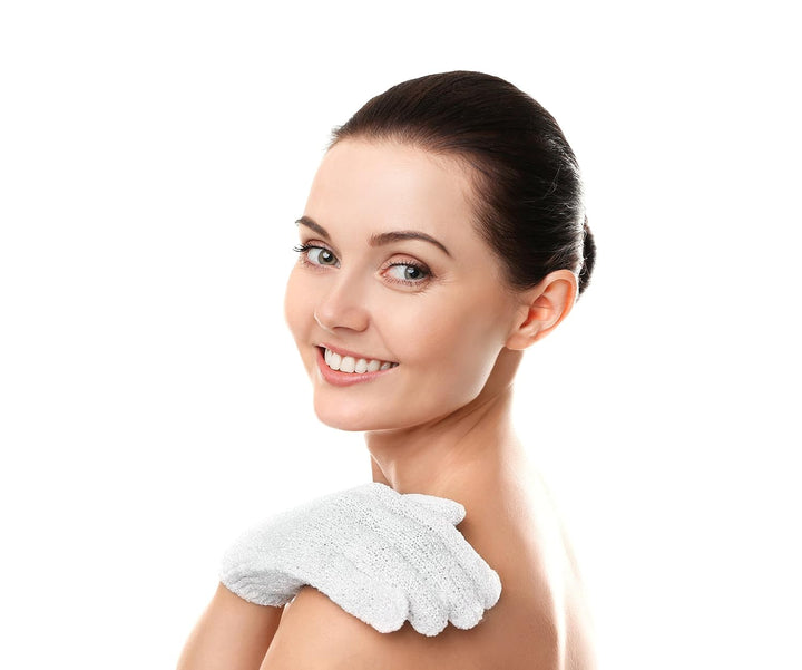 Exfoliating Bath Gloves, Pack of 4