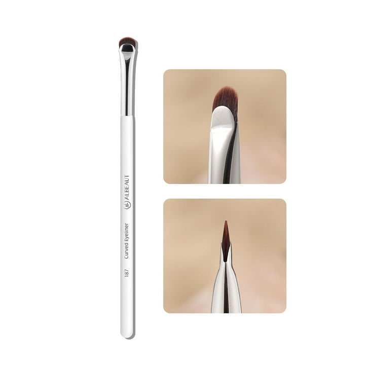 Blush Brush, Angled Contoured for Flawless Face Foundation Liquid Cream Cheek Makeup Multitask 202