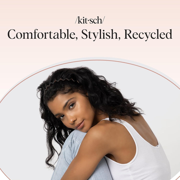 Zig Zag Headbands for Women Non Slip – Fashion Accessories for Slicked Back Styles - Comfortable Comb Headband with Teeth | Ideal Gifts for Women - Tortoise & Black Headband - 2 Pcs