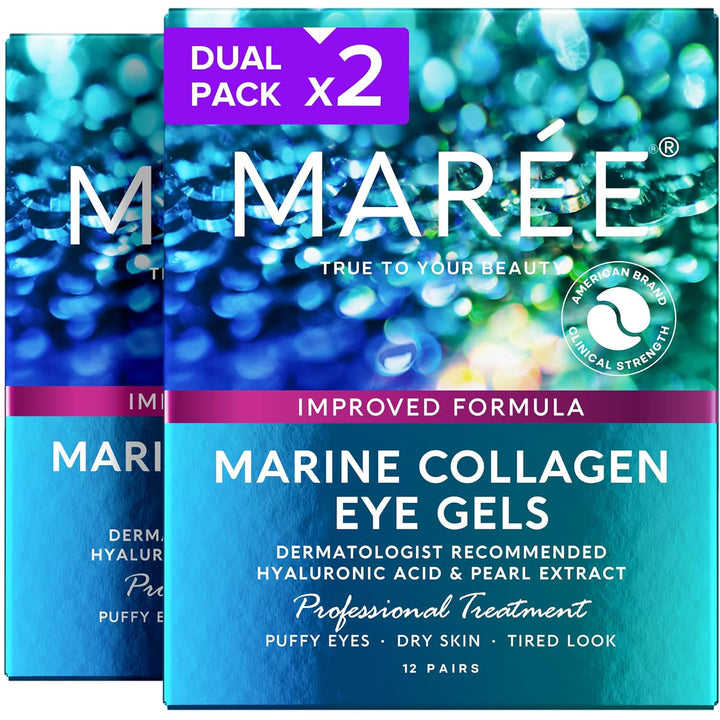 Eye Gels - Pads under Eye Patches for Puffy Eyes and Dark Circles with Collagen & Hyaluronic Acid - anti Wrinkles under Eye Masks Skincare Treatment for Puffiness & Bags - Parches Para Ojeras