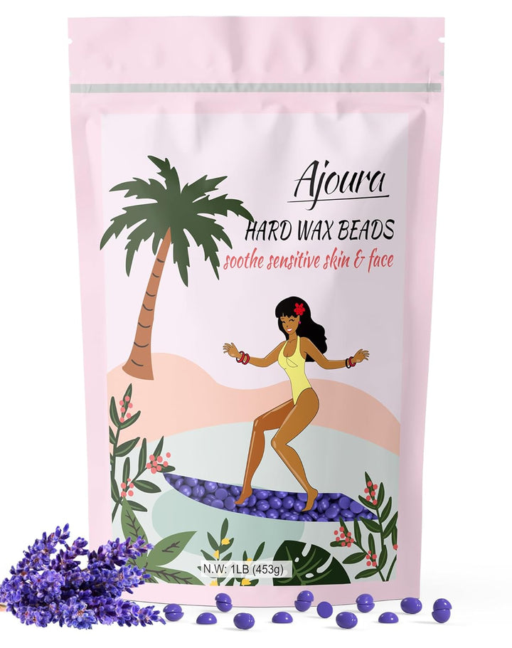 1Lb Refill Wax Beans for Hair Removal Kit, Brazilian Coarse Waxing for Bikini, Face, Eyebrow, Back, Chest, Legs, Armpit, at Home Waxing Beads for Women Men