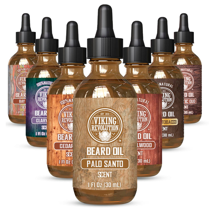 Sandalwood Beard Oil for Men - Natural Mens Beard Oil with Argan Oil and Jojoba Oil - Beard Softener, Strengthens and Moisturizes - Beard Conditioner for Men (Sandalwood, 1 Pack)