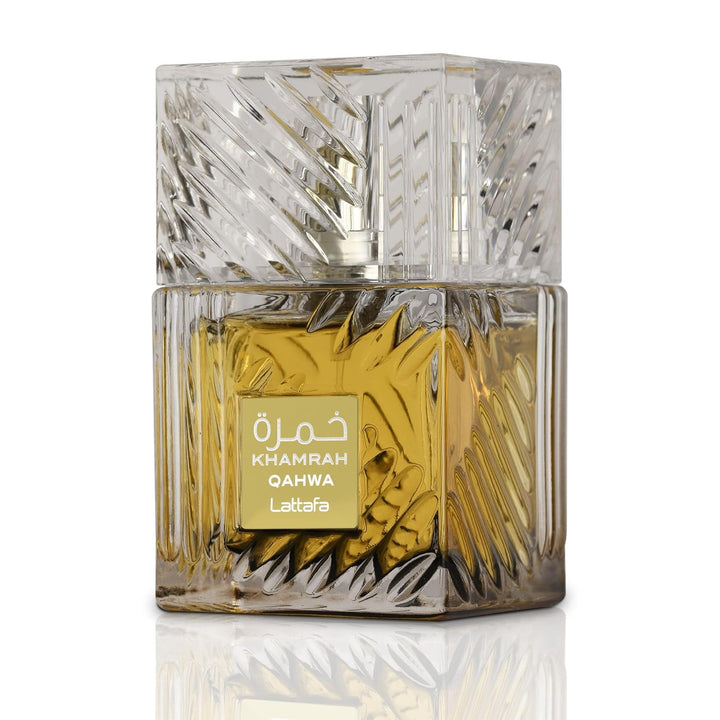Khamrah Qahwa - Vanilla, Warm Spicy, Cinnamon, Sweet - Eau De Parfum Long-Lasting Fragrance for Unisex, 3.40 Ounce / 100 Ml